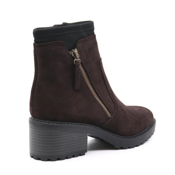 NEW SALVIA demi boot in cafe suede - Picture 6 of 8